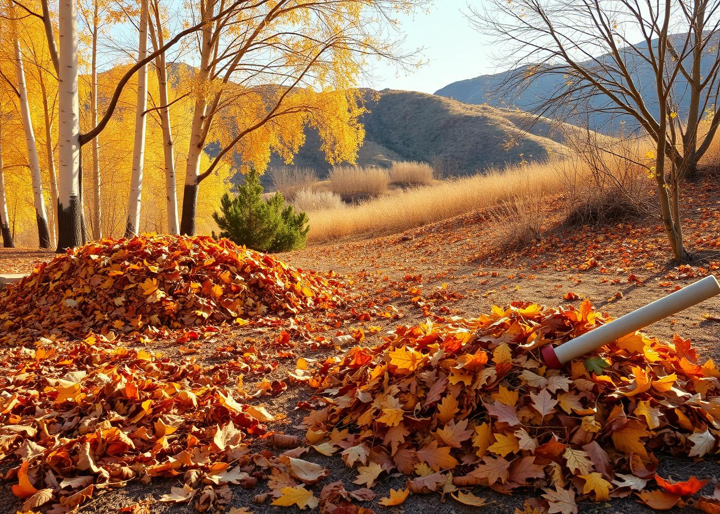 Fall clean-up in Genoa, Nevada